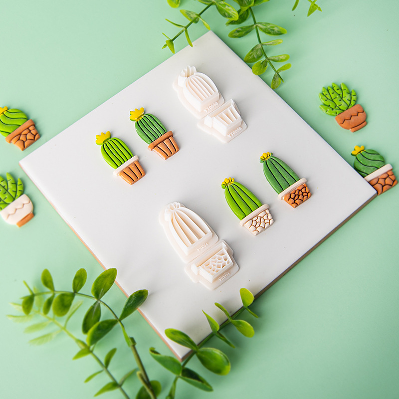 Jewelry Making In Clay - Cactus Soft Pottery Polymer Clay Molds