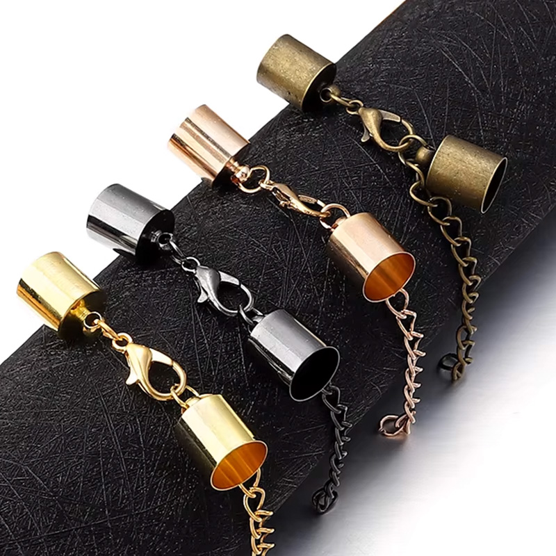 Jewelry Making Pins - 10Sets Leather Cord End Caps With