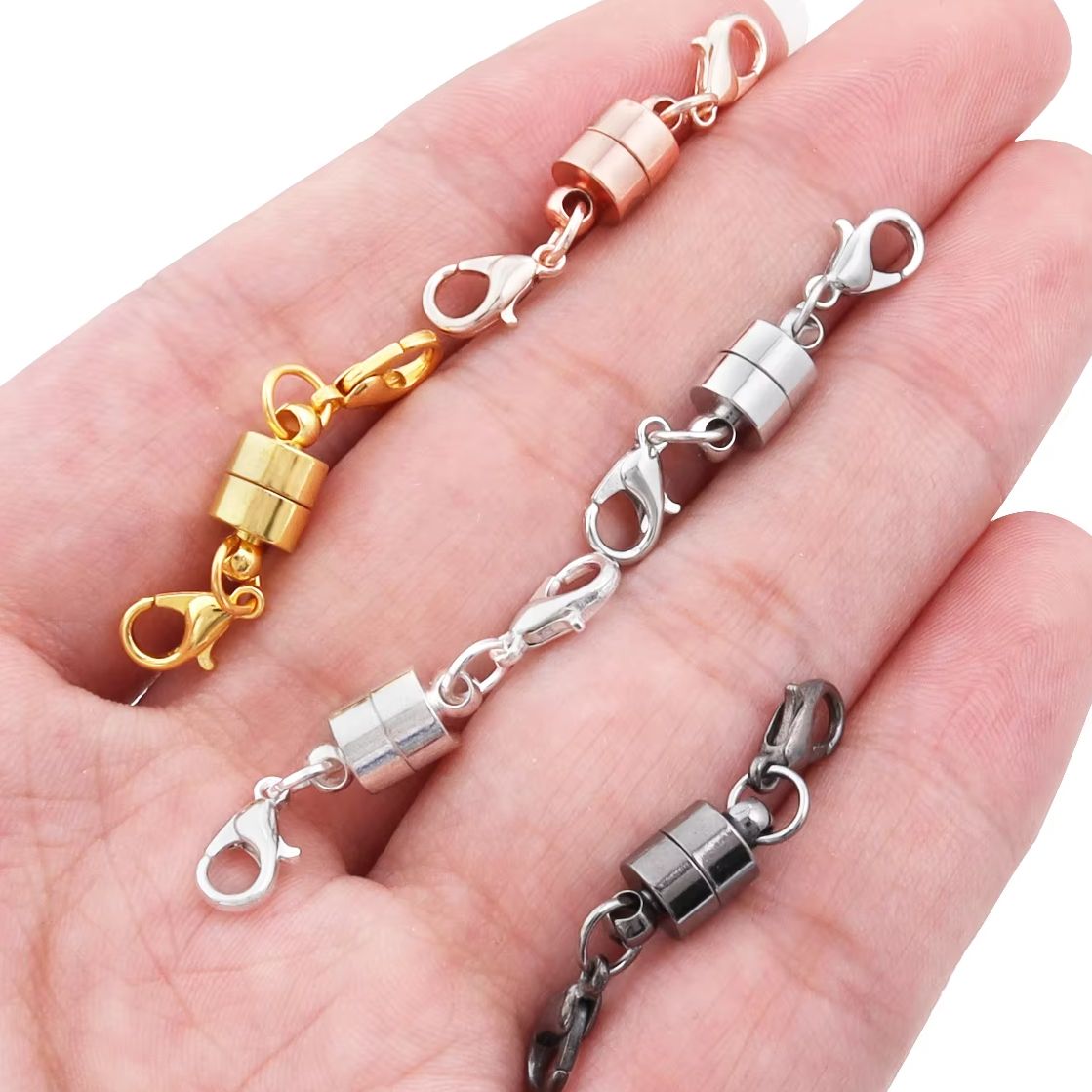Jewelry Making Pins - 5Sets/Lot Magnetic Clasps With Lobster Clasps