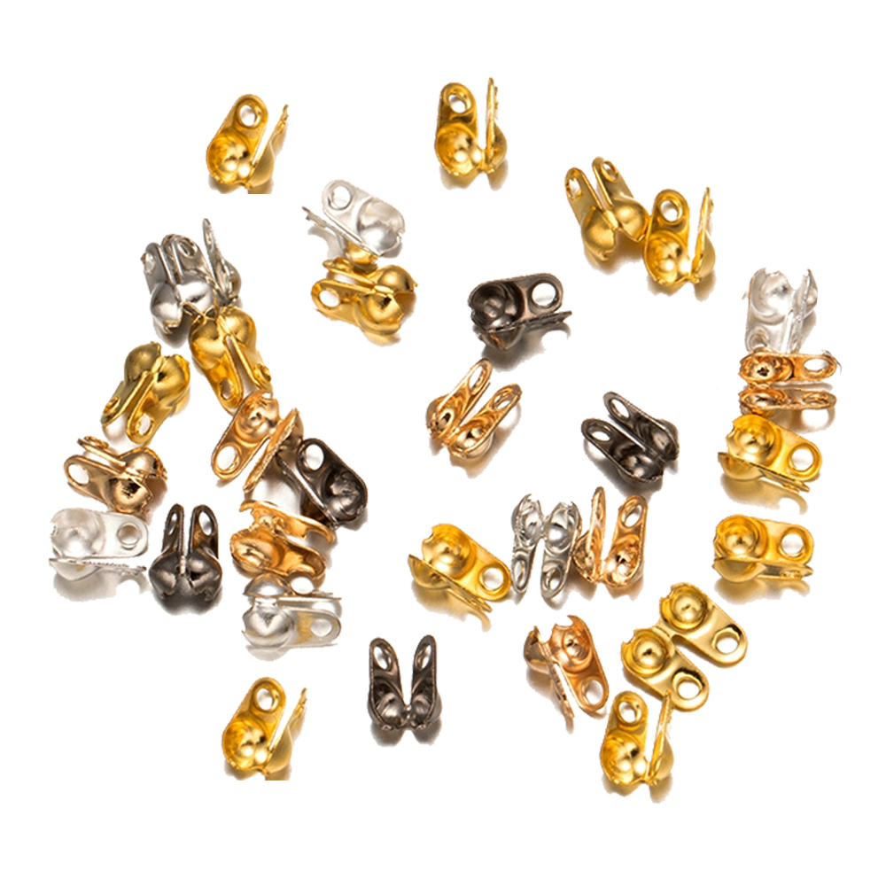 Jewelry Making Knots For Clasps - 200pcs Metal Crimp End Tips Knot