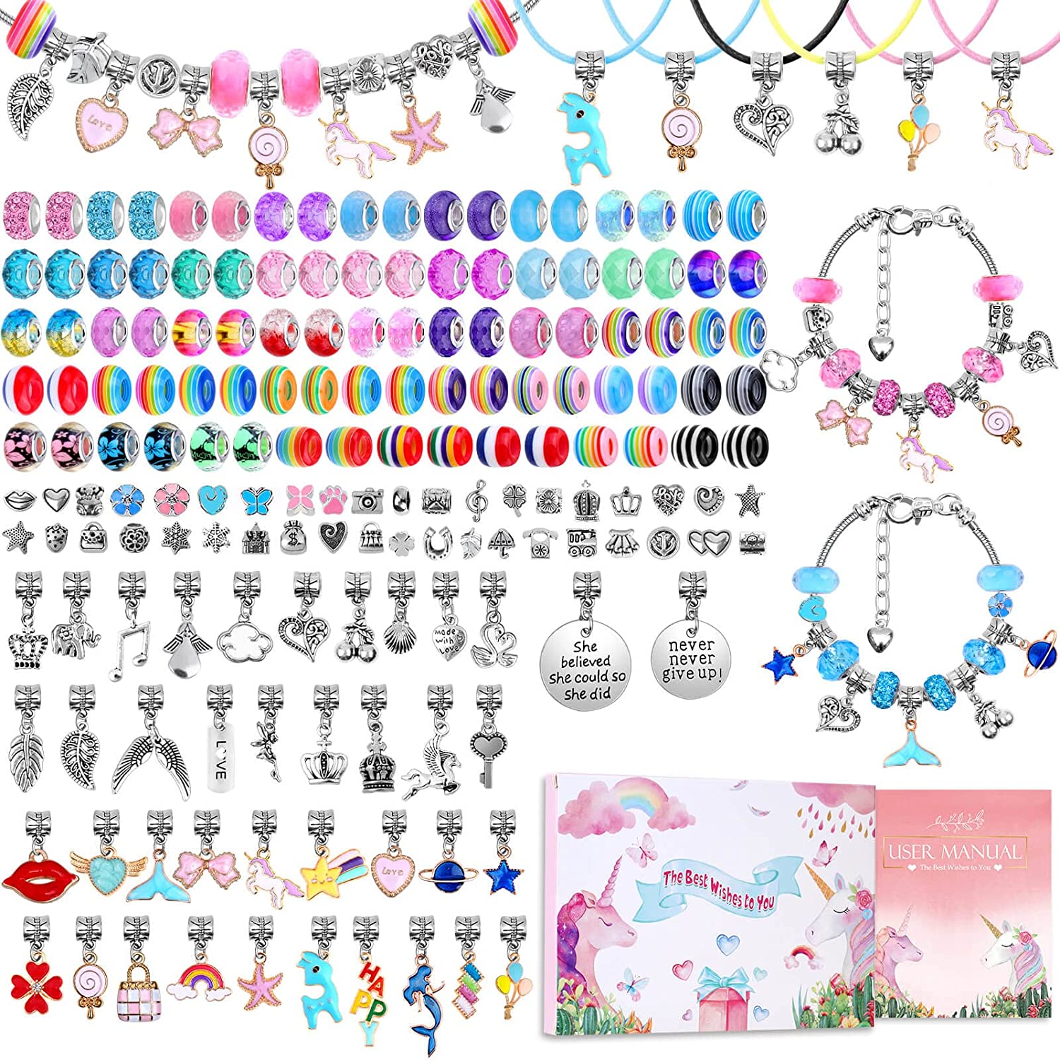 Jewelry Making Kits For Girls - Charm Bracelet Making Kit DIY Jewelry