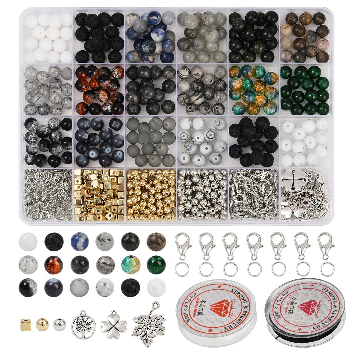 Jewelry Making Kits For Girls - Natural Stones Gemstones Jewelry Making Beads