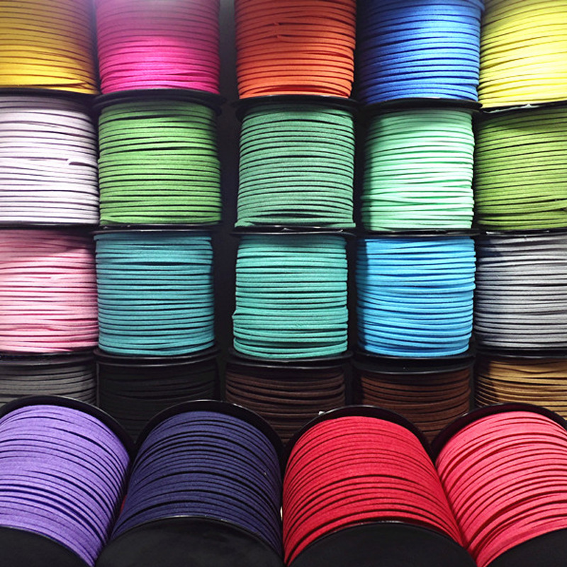 Jewelry Making Event - Mixed Colors Synthetic Suede Lace, Leather