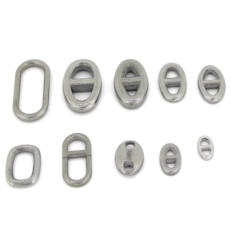 Jewelry Making Pins - 10Pcs Stainless Steel Double Hole Oval