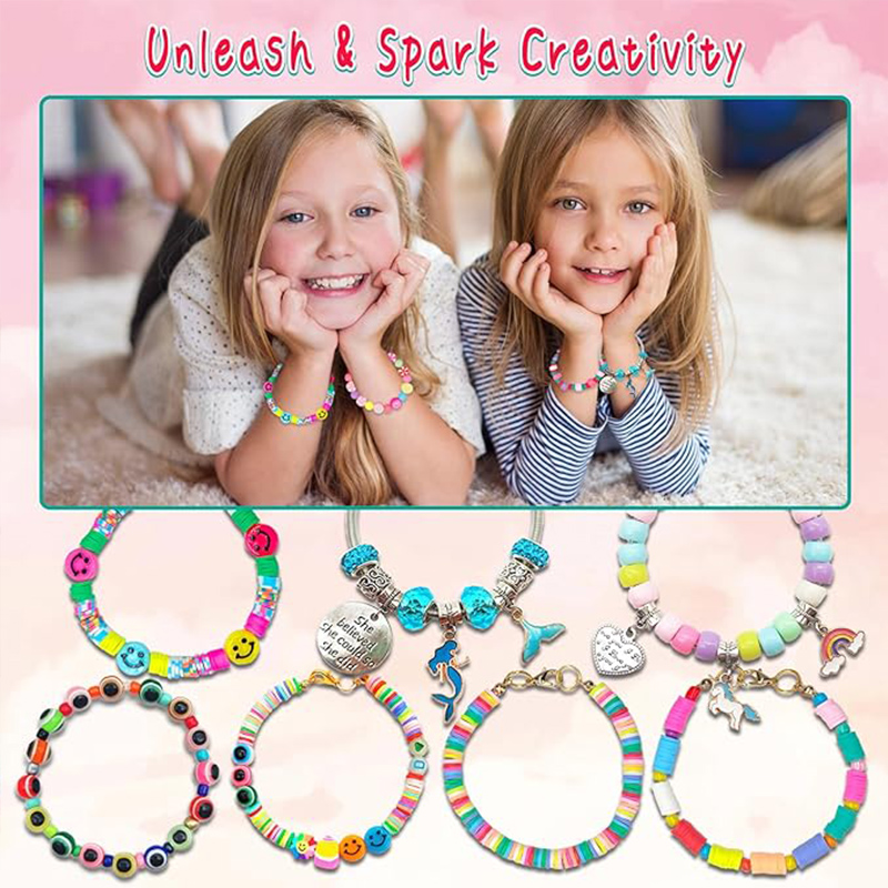 3400pcs Beads Charms Jewelry M - Jewelry Making Kits For Girls recension och pris