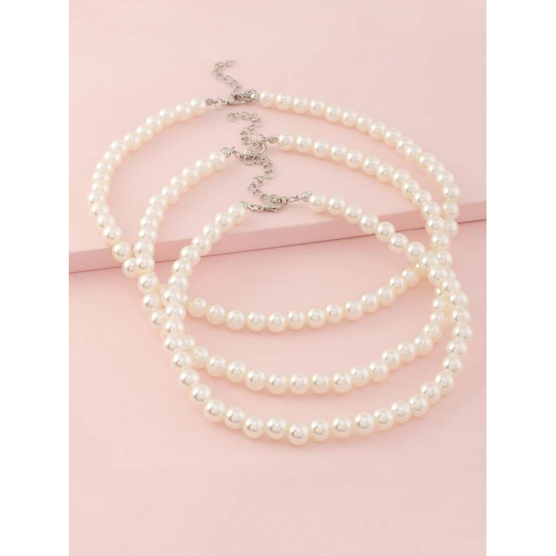 3pcs/Set Girls White Pearl Bea - Jewelry Making Kits For Girls recension och pris