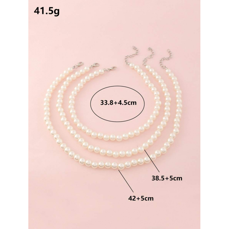3pcs/Set Girls White Pearl Bea - Jewelry Making Kits For Girls recension och pris