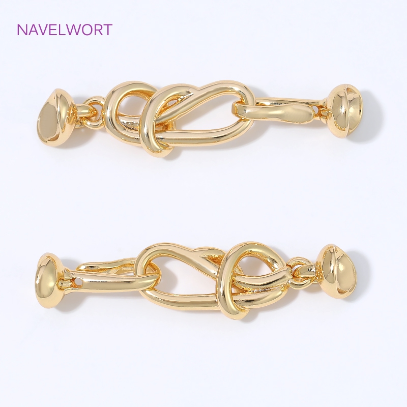 18K Gold Plated Infinity Knot  - Jewelry Making Knots For Clasps recension och pris