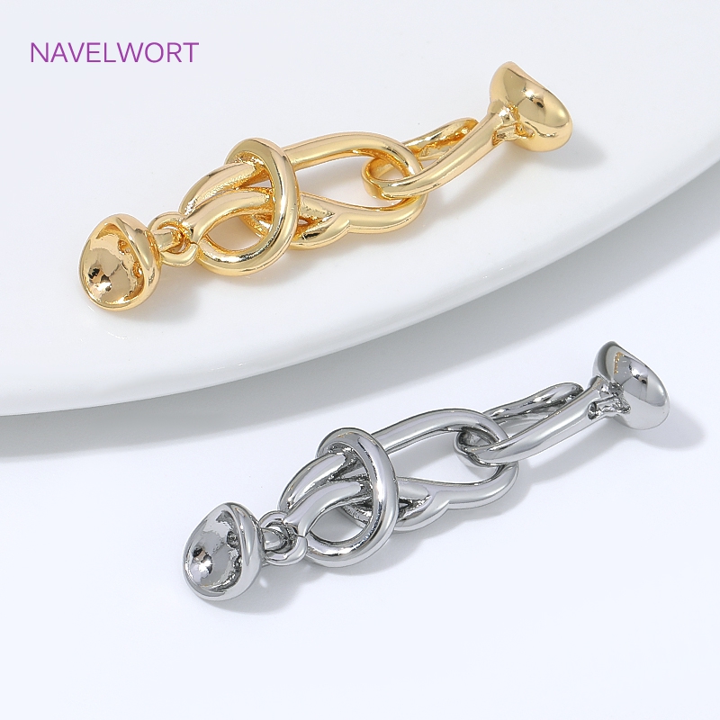 18K Gold Plated Infinity Knot  - Jewelry Making Knots For Clasps recension och pris
