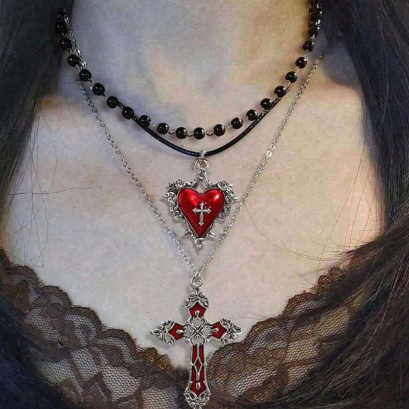 Y2K Punk Gothic Multi Layer Ne - Jewelry Making Kits For Girls recension och pris