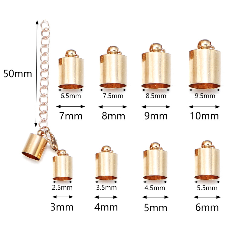 10Sets Leather Cord End Caps W - Jewelry Making Pins recension och pris