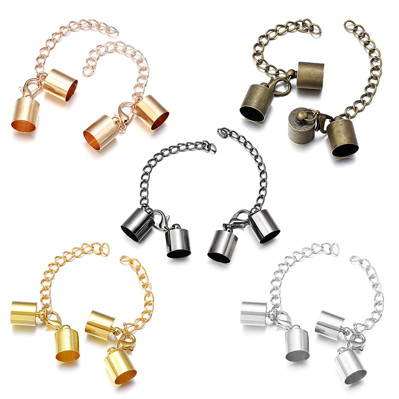 10Sets Leather Cord End Caps W - Jewelry Making Pins recension och pris