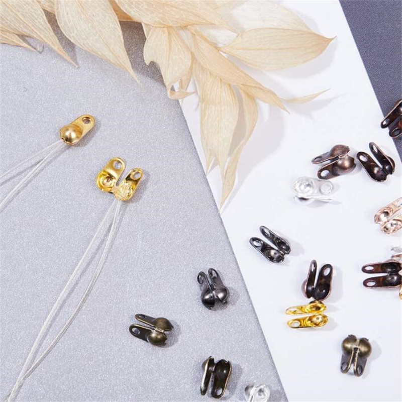 200pcs Metal Crimp End Tips Kn - Jewelry Making Knots For Clasps recension och pris