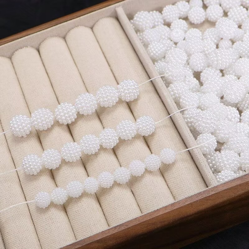 10/12/14/20mm White Acrylic AB - Jewelry Making Event recension och pris