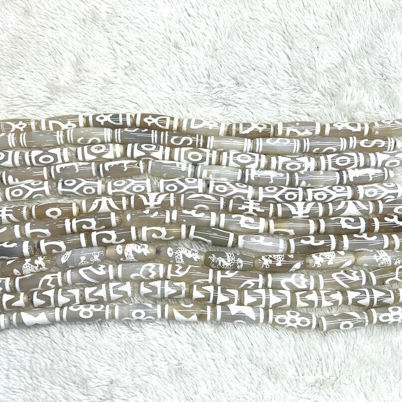 30mm White Tibentan 12 Pattern - Jewelry Making Store recension och pris