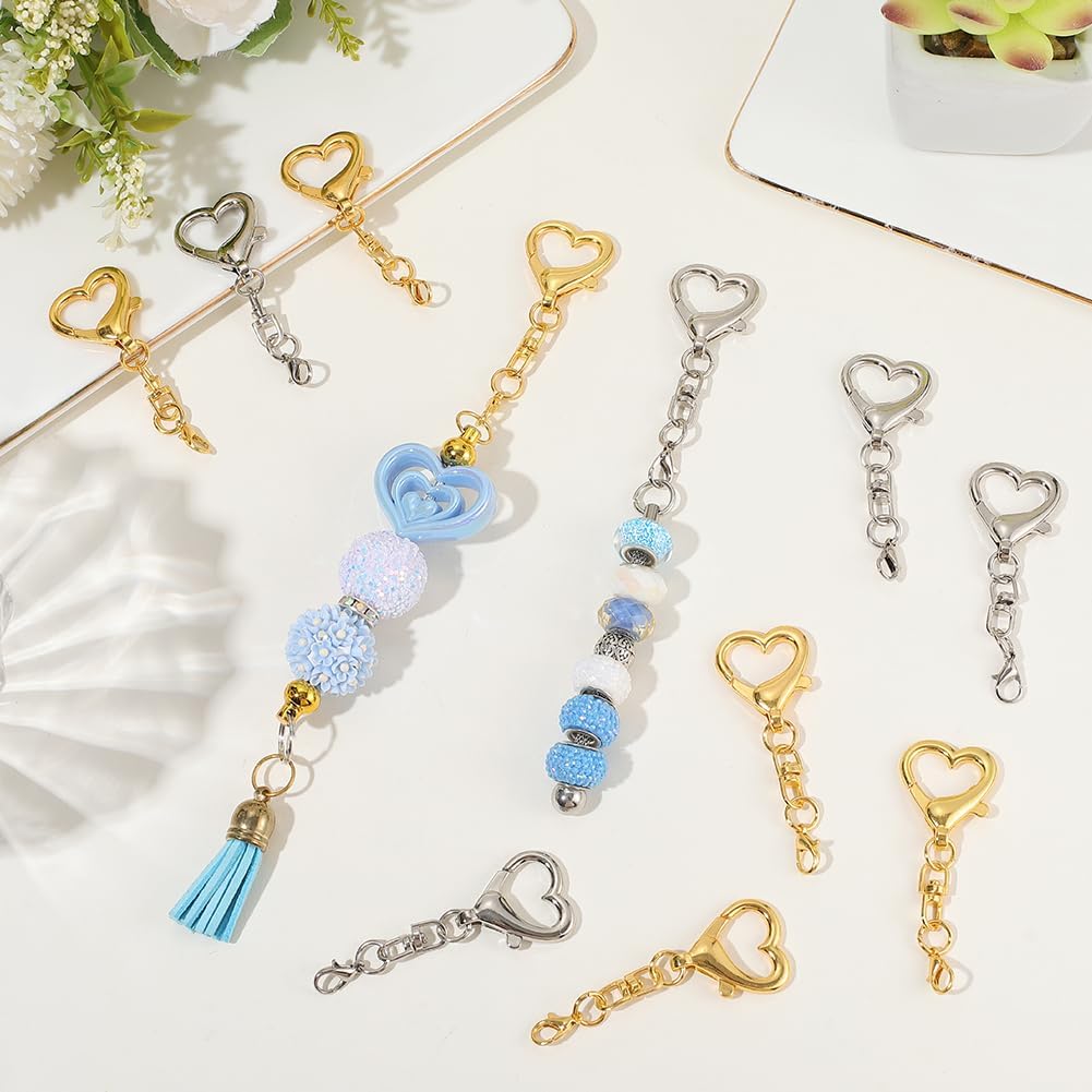 5/15/30Pcs Heart Shaped Swivel - Jewelry Making Pins recension och pris