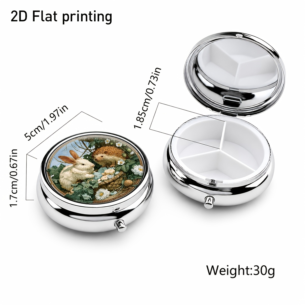 Floral Basket with White Rabbi - Jewelry Making Store recension och pris