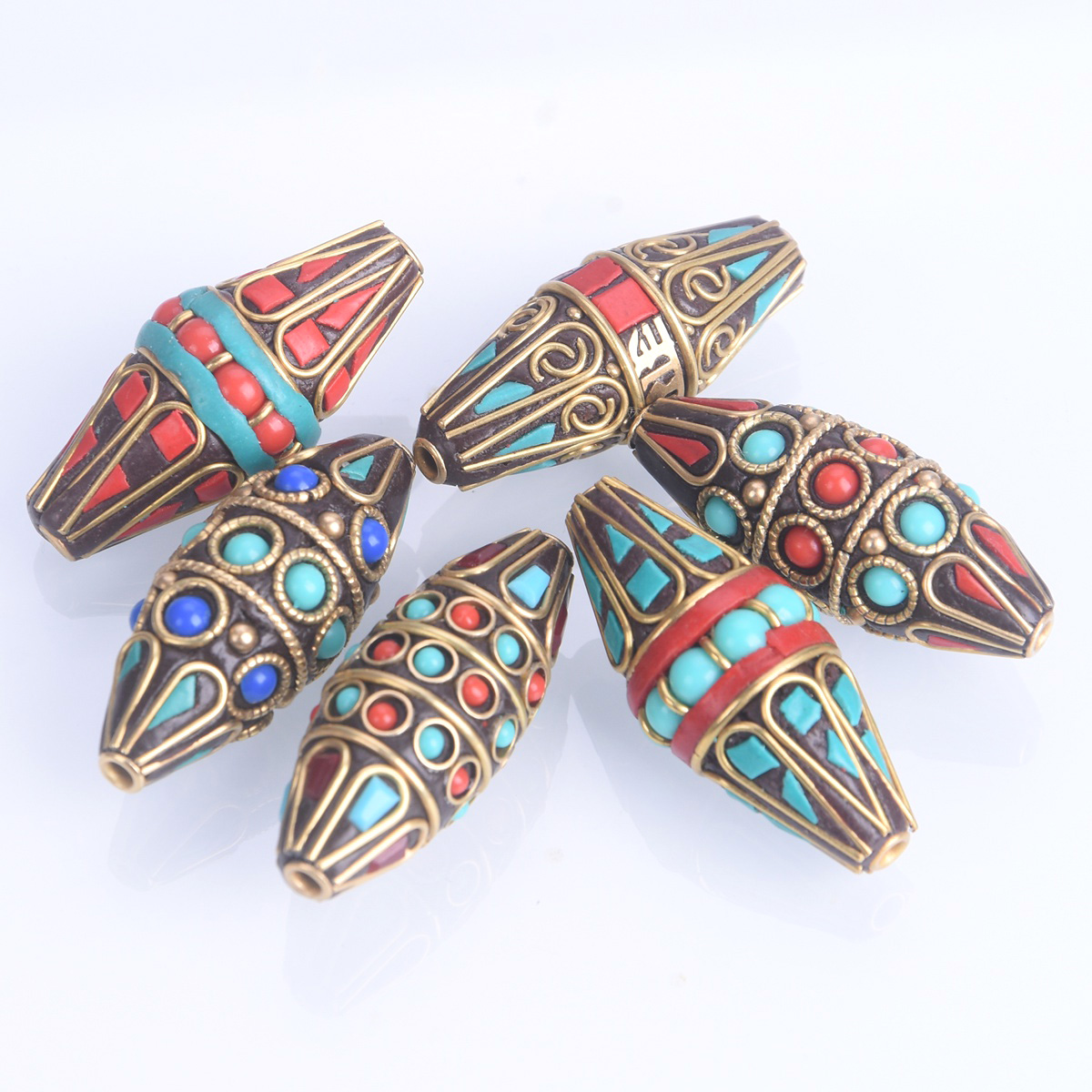 1pcs Bicone Oval Shape 38x15mm - Jewelry Making In Clay recension och pris