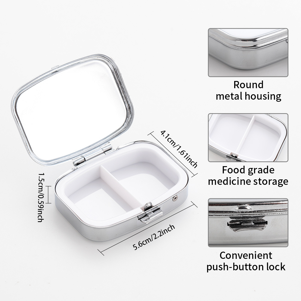 1 Heart-Shaped Mini Pill Box,  - Jewelry Making Store recension och pris