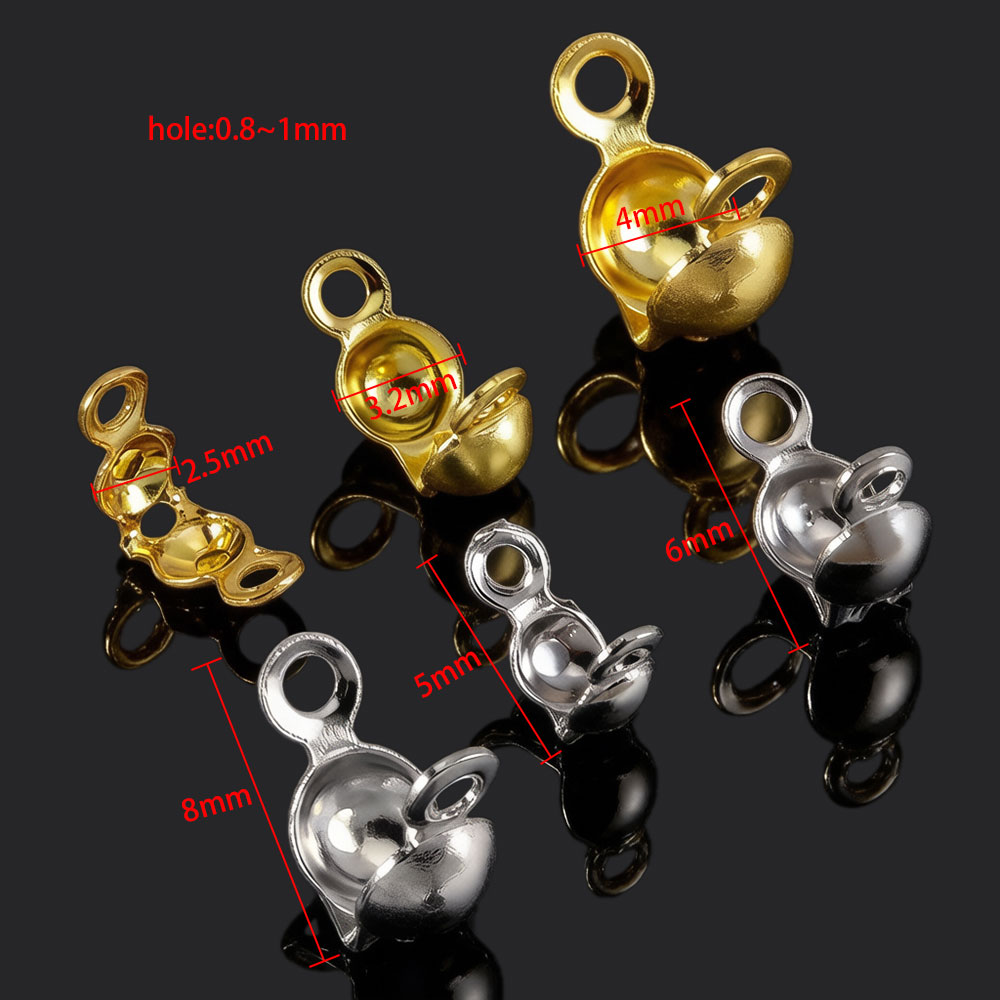 50pcs Stainless Steel Double H - Jewelry Making Knots For Clasps recension och pris