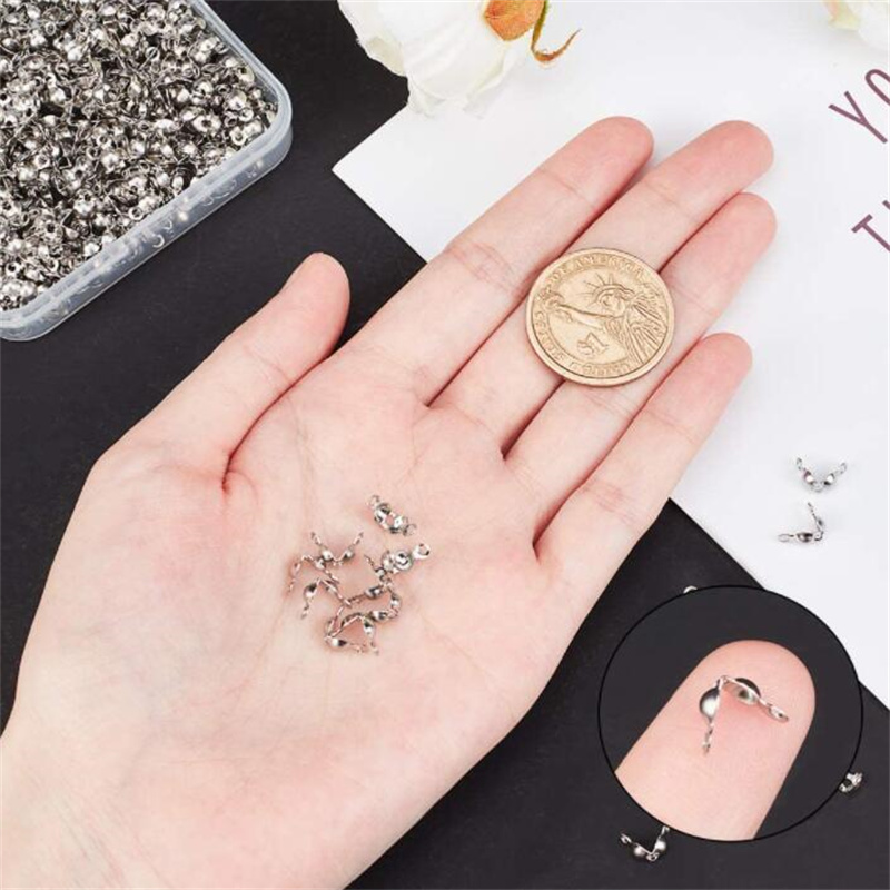 100pcs Stainless Steel Crimp B - Jewelry Making Knots For Clasps recension och pris