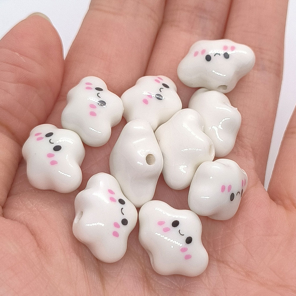 10pcs Colorful Chubby Smiling  - Jewelry Making Event recension och pris
