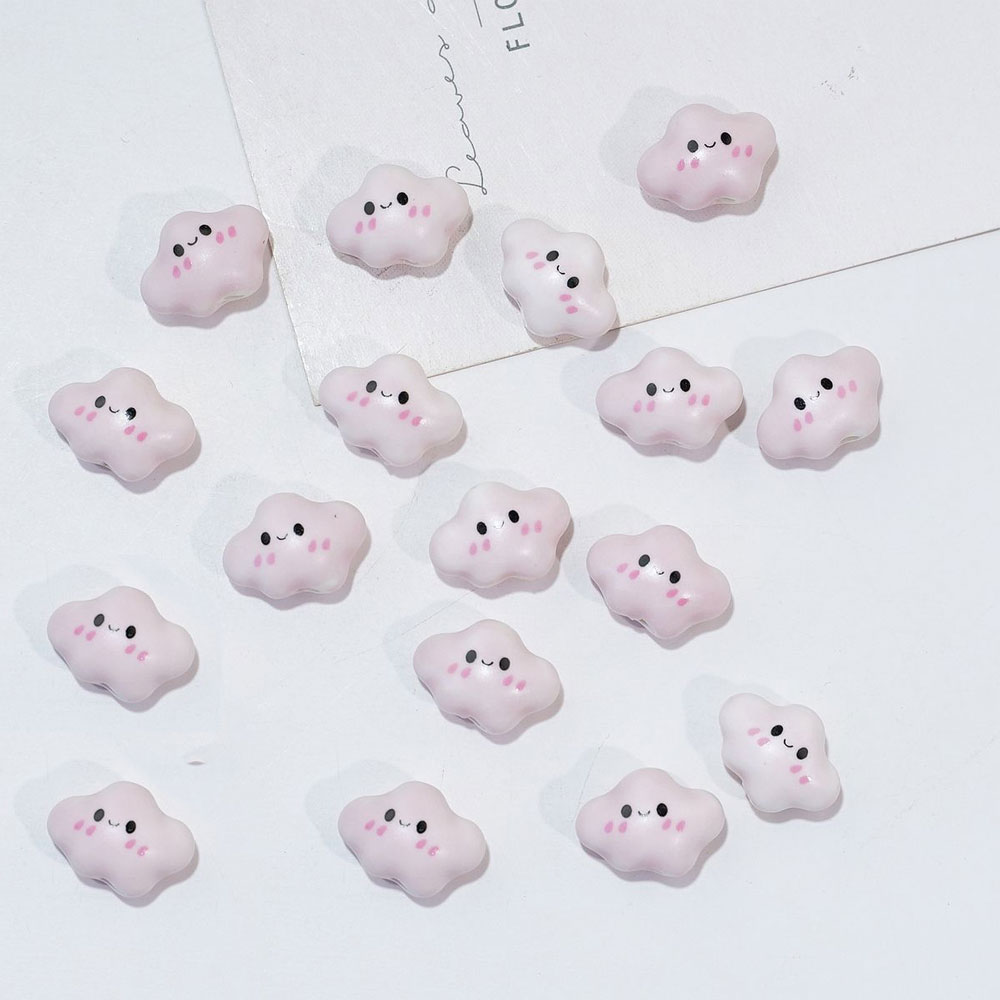 10pcs Colorful Chubby Smiling  - Jewelry Making Event recension och pris