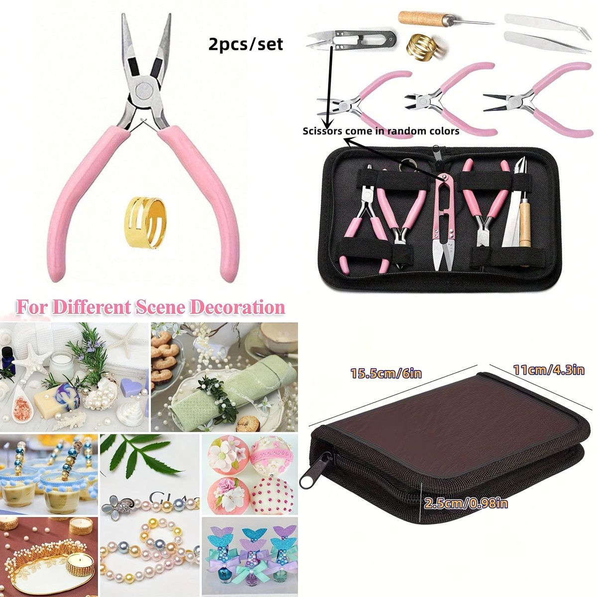 8pcs/set,2pcs/set Pink Senior  - Jewelry Making For Seniors recension och pris