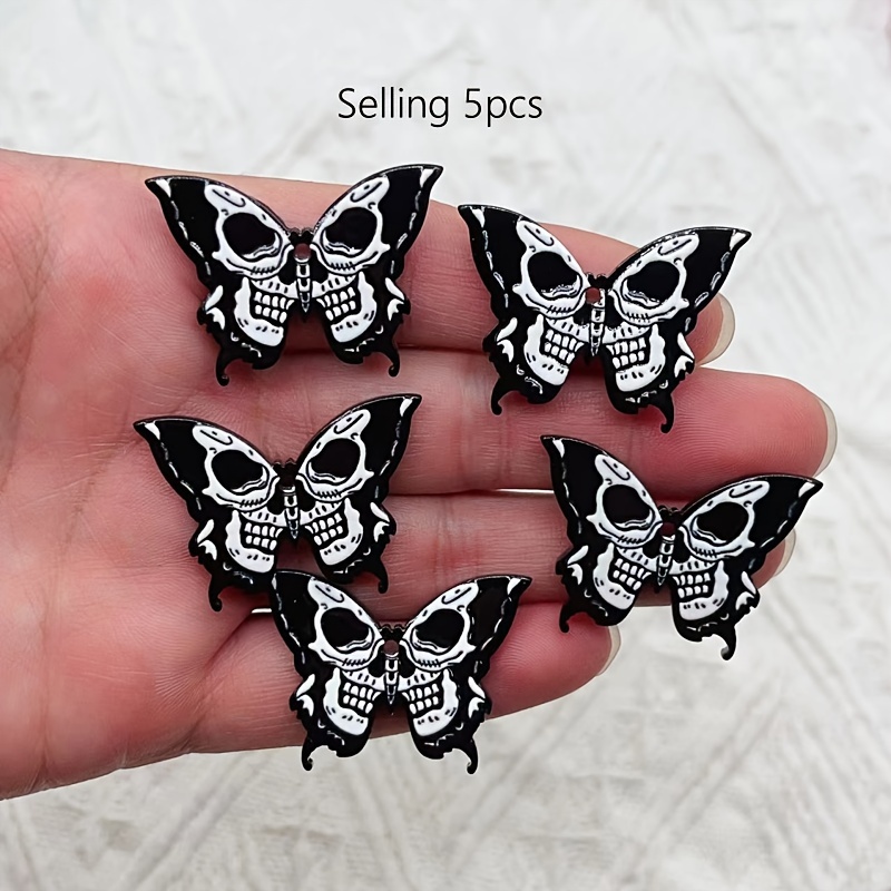 5/10Pcs Halloween Acrylic Skul - Jewelry Making Event recension och pris