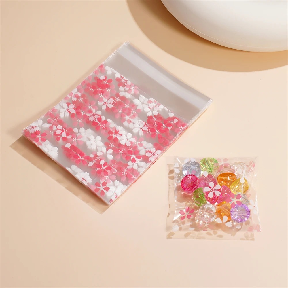 100PC Flower-Printed Transpare - Jewelry Making Event recension och pris