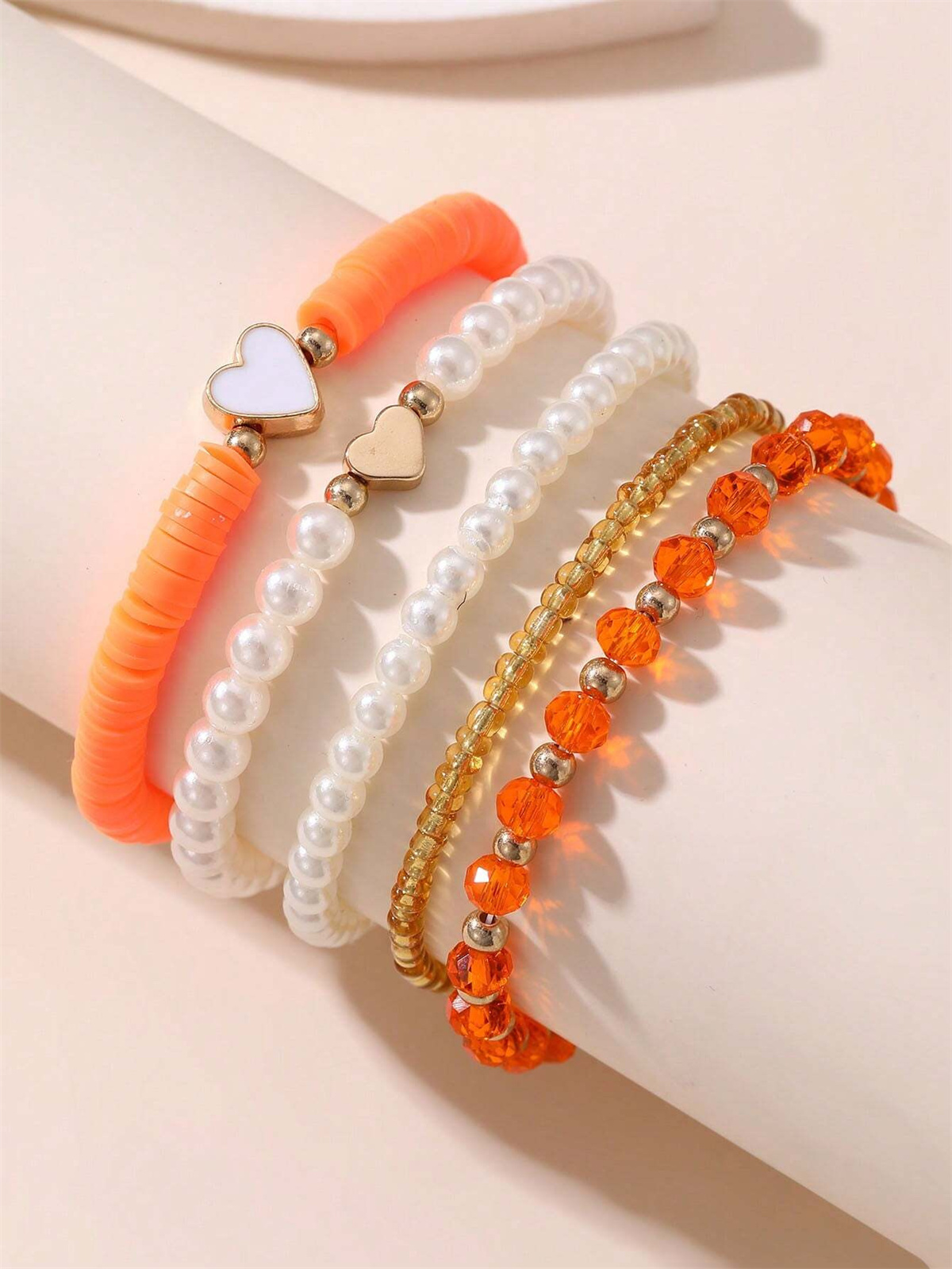 5pcs Pink Heart Kids Bracelets - Jewelry Making Kits For Girls recension och pris