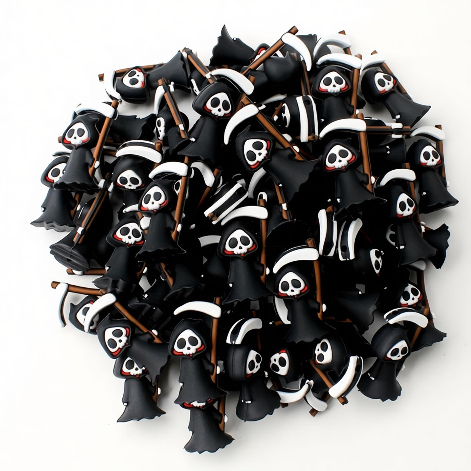 3D Silicone Beads Grim Reaper  - Jewelry Making Event recension och pris