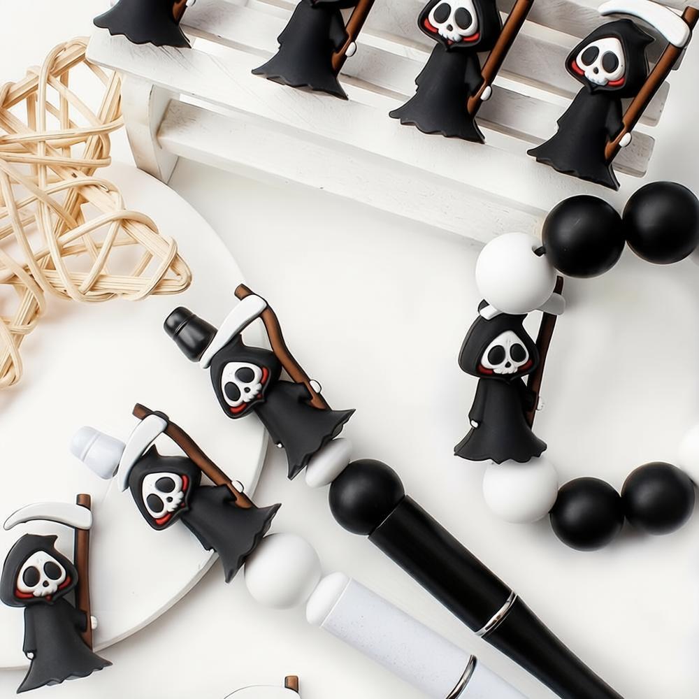 3D Silicone Beads Grim Reaper  - Jewelry Making Event recension och pris