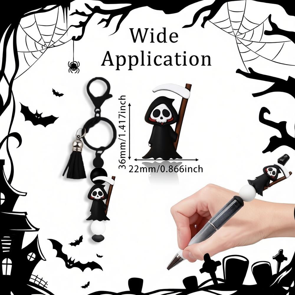 3D Silicone Beads Grim Reaper  - Jewelry Making Event recension och pris