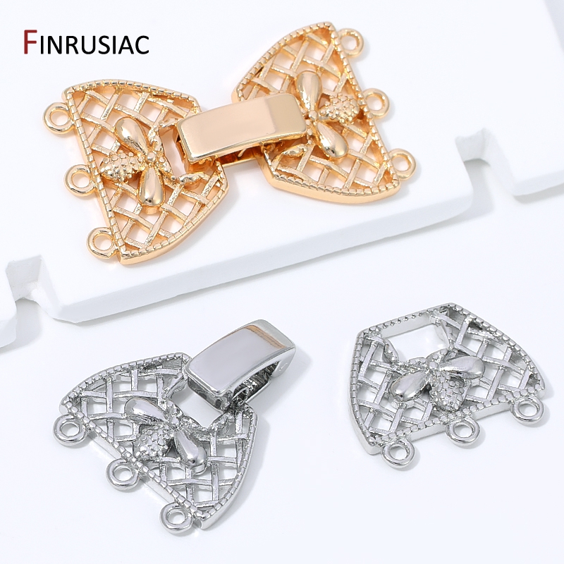 14K Gold Plated Brass 3-Row Pe - Jewelry Making Pins recension och pris