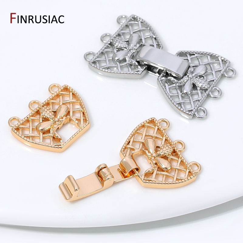 14K Gold Plated Brass 3-Row Pe - Jewelry Making Pins recension och pris